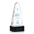Geneva Full Color Black on Base Obelisk Crystal Award