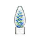 Jezebel Clear on Marvel Base Tear Drop Glass Award