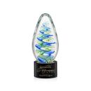 Jezebel Black on Marvel Base Tear Drop Glass Award