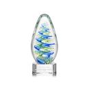 Jezebel Clear on Paragon Base Tear Drop Glass Award