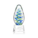 Jezebel Clear on Robson Base Tear Drop Glass Award