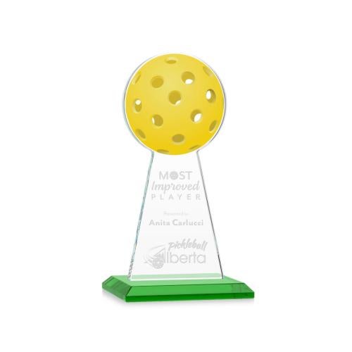 Awards and Trophies - Crystal Awards - Edenwood Pickleball Green Towers Crystal Award