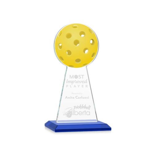 Awards and Trophies - Crystal Awards - Edenwood Pickleball Blue Towers Crystal Award