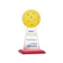 Edenwood Pickleball Full Color Red Towers Crystal Award