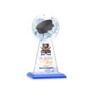 Edenwood Hockey Full Color Sky Blue Towers Crystal Award