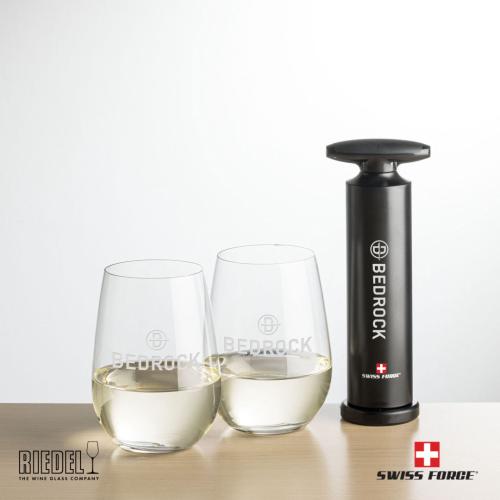 Corporate Gifts - Barware - Gift Sets - Swiss Force® Effortless Opener & RIEDEL Stemless