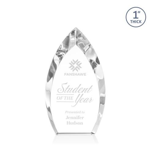 Awards and Trophies - Crystal Awards - Marinello Clear Peaks Crystal Award
