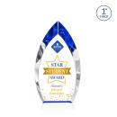 Marinello Full Color Blue Peaks Crystal Award