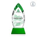 Marinello Full Color Green on Base Peaks Crystal Award