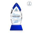 Marinello Full Color Blue on Base Peaks Crystal Award