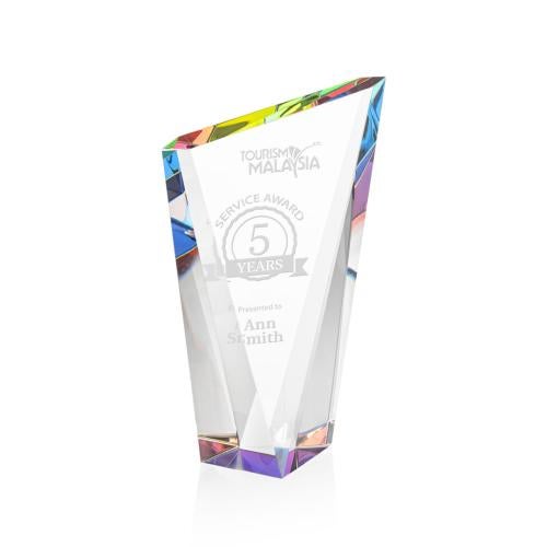 Awards and Trophies - Crystal Awards - Plymouth Prismatic Peaks Crystal Award