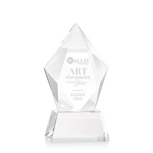 Awards and Trophies - Crystal Awards - Devron Clear on Base Polygon Crystal Award