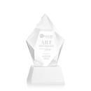 Devron White on Base Polygon Crystal Award