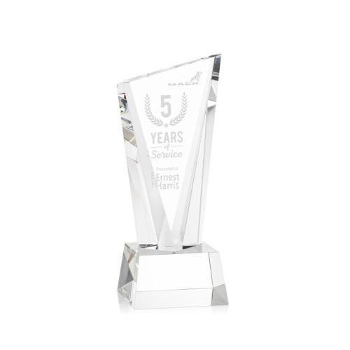 Awards and Trophies - Crystal Awards - Plymouth Clear on Robson Base Peaks Crystal Award