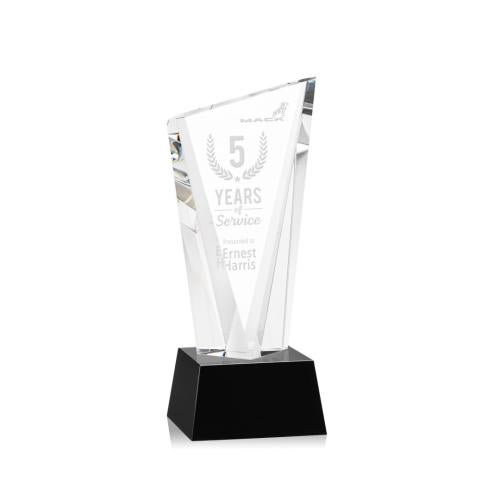 Awards and Trophies - Crystal Awards - Plymouth Black on Robson Base Peaks Crystal Award
