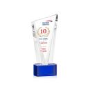 Plymouth Full Color Blue on Paragon Base Peaks Crystal Award