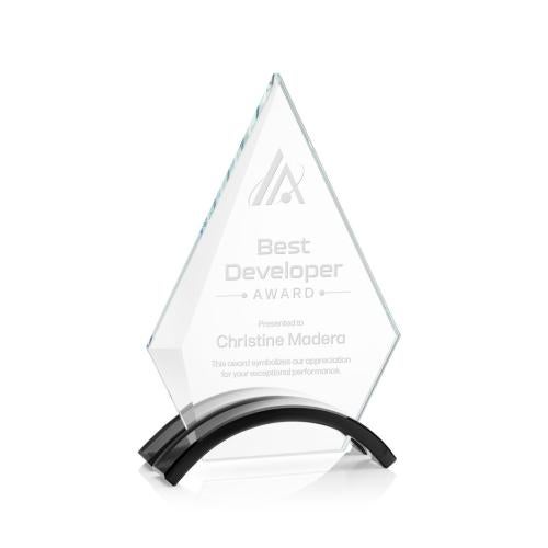Awards and Trophies - Crystal Awards - Fremont Black Diamond Crystal Award