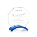 Lacota Blue Polygon Crystal Award