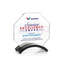 Lacota Full Color Black Polygon Crystal Award