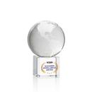 Globe on Cube Full Color Square / Cube Crystal Award