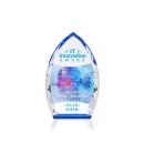 Wilton Full Color Blue Peaks Crystal Award