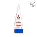 Springfield Full Color Blue on Hancock Base Diamond Crystal Award