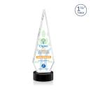 Springfield Full Color Black on Stanrich Base Diamond Crystal Award