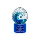 Surfside Blue on Marvel Base Globe Glass Award