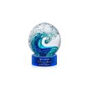 Surfside Blue on Stanrich Base Globe Glass Award