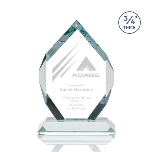 Awards and Trophies - Crystal Awards - Royal Diamond Starfire Polygon Crystal Award