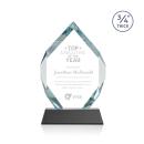Royal Diamond Black on Newhaven Polygon Crystal Award