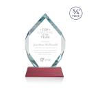 Royal Diamond Red on Newhaven Polygon Crystal Award