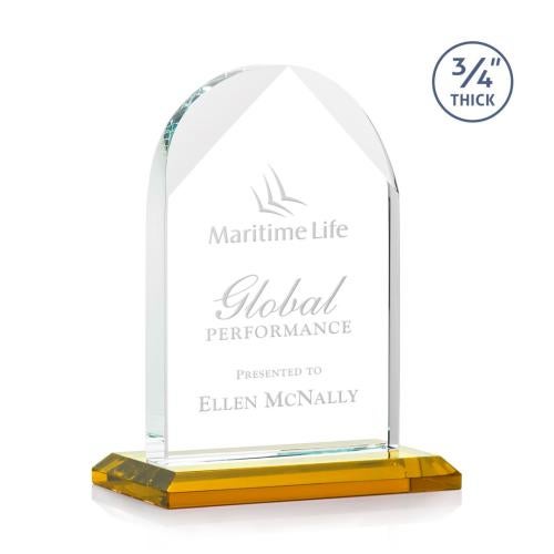 Awards and Trophies - Crystal Awards - Blake Amber Peaks Crystal Award
