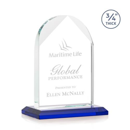 Awards and Trophies - Crystal Awards - Blake Blue Peaks Crystal Award