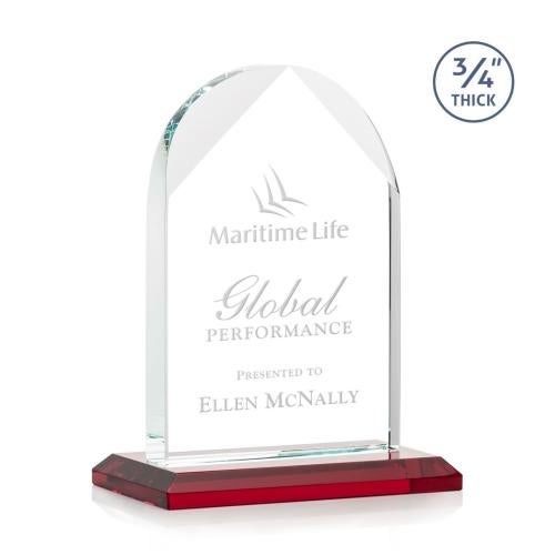 Awards and Trophies - Crystal Awards - Blake Red Peaks Crystal Award