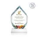Royal Diamond Full Color Starfire on Newhaven Polygon Crystal Award