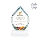 Royal Diamond Full Color White on Newhaven Polygon Crystal Award