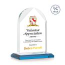Blake Full Color Sky Blue Peaks Crystal Award