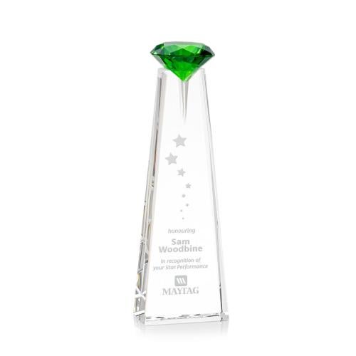 Awards and Trophies - Crystal Awards - Alicia Gemstone Optical/Emerald Towers Crystal Award