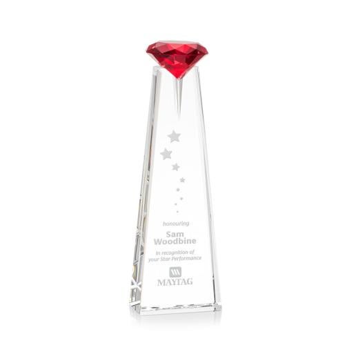 Awards and Trophies - Crystal Awards - Alicia Gemstone Optical/Ruby Towers Crystal Award