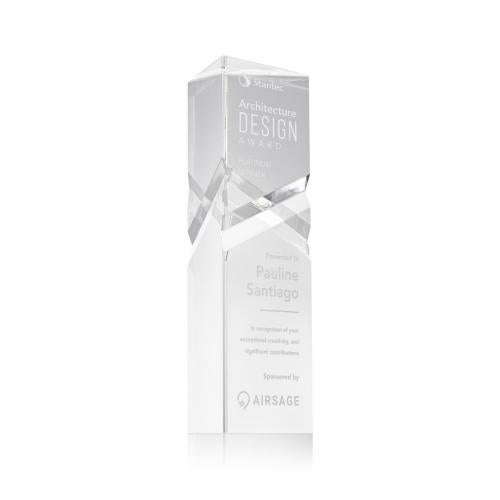 Awards and Trophies - Crystal Awards - Oakham Towers Crystal Award