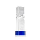 Oakham Blue on Stanrich Blue Towers Crystal Award