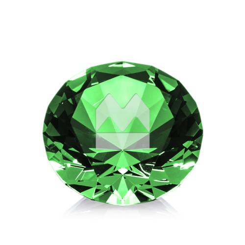 Awards and Trophies - Crystal Awards - Optical Gemstone Emerald Crystal Award