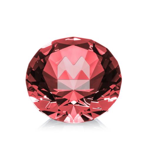 Awards and Trophies - Crystal Awards - Optical Gemstone Ruby Crystal Award