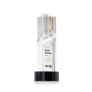 Oakham Full Color Black on Stanrich Base Towers Crystal Award