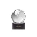 Globe Black on Paragon Base Globe Crystal Award