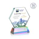 Pickering Full Color Prismatic on Newhaven Polygon Crystal Award