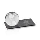 Globe Globe on Rectangle Marble Base Award