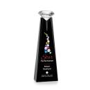 Alicia Gemstone Full Color Black/Diamond Towers Crystal Award