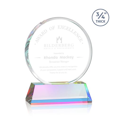 Awards and Trophies - Crystal Awards - Blackpool Prismatic on Newhaven Circle Crystal Award